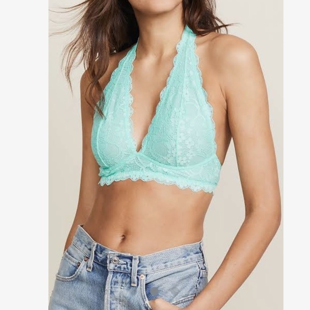 Free People Mint Bralette